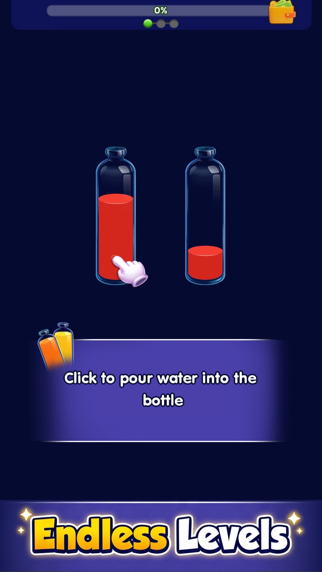 Water Sort World advanced sorting puzzle
